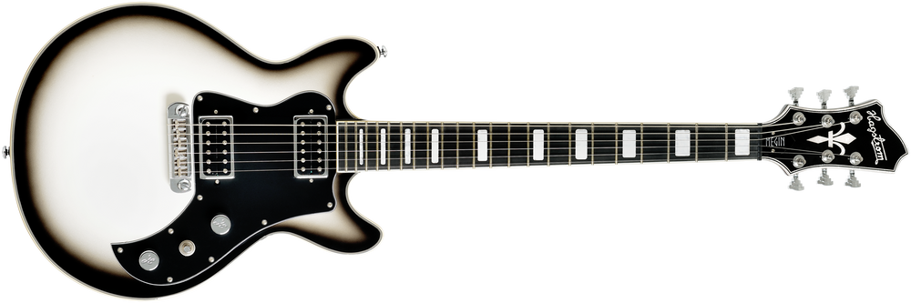 Hagstrom Megin-blk Megin Electric Guitar - Black Gloss