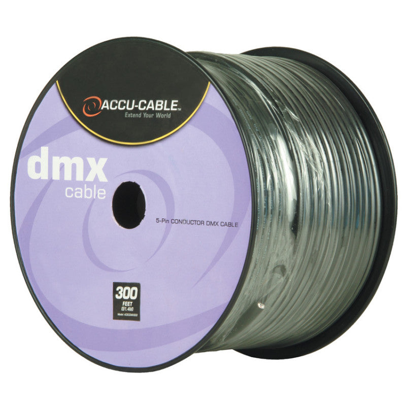 Accu-Cable Standard 5-Pin DMX Cable 300 Feet