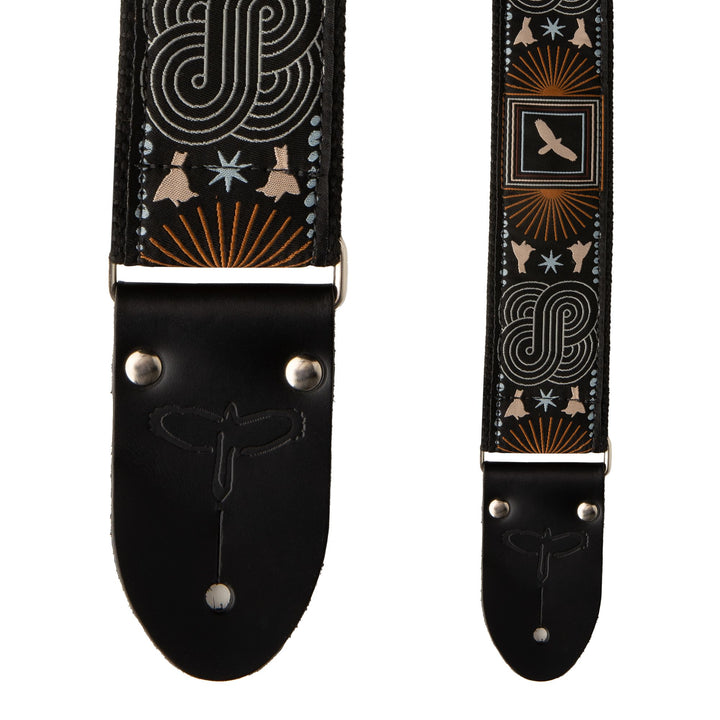 PRS Deluxe Retro Strap, Beige Birds, Custom Jacquard