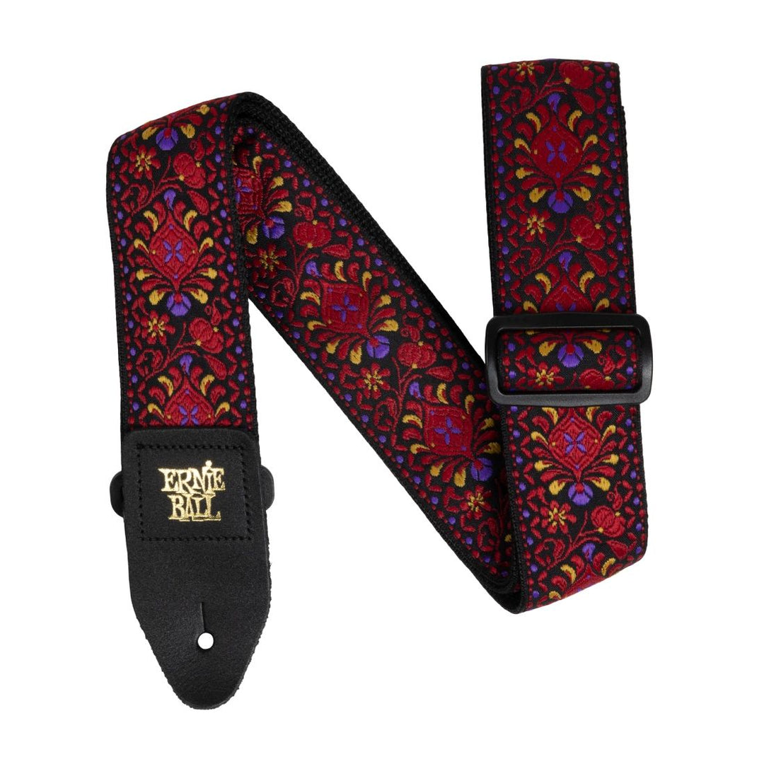 Ernie Ball Crimson Royal Bloom Jacquard Guitar Strap