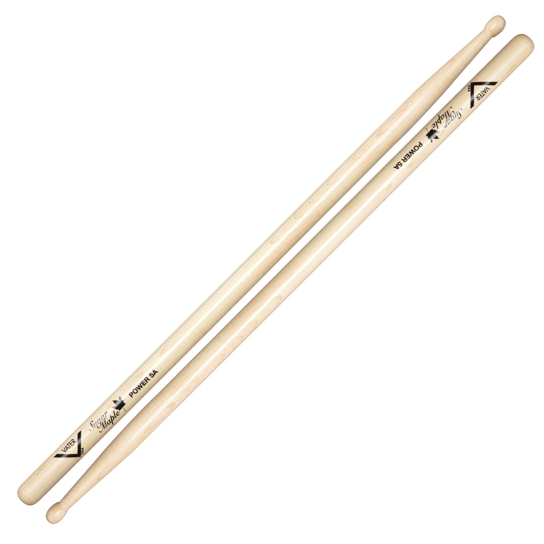Vater VSMP5AW - Vater Sugar Maple Power 5A Wood Tip Drumsticks