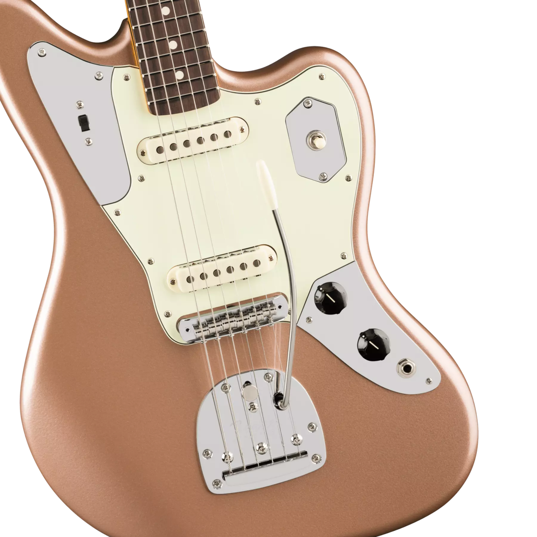 Fender American Professional Classic Jaguar® -  Rosewood Fingerboard -  Faded Firemist Gold