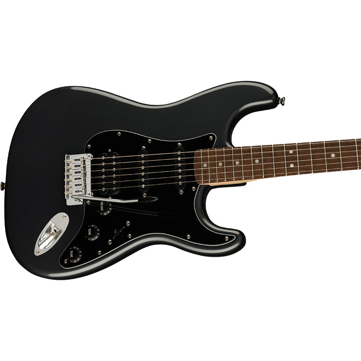 Squier Affinity Series Stratocaster HSS Guitar Player Pack (Charcoal Frost Metallic) 0372821069