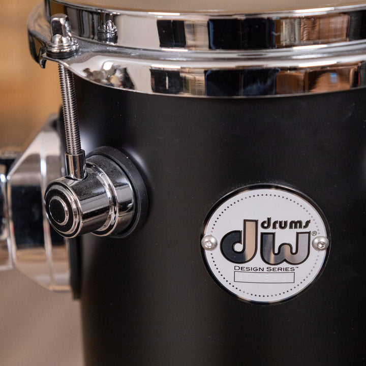 DW Design Series Rata Tom 12x6 Acrylic - Satin Black Acrylic