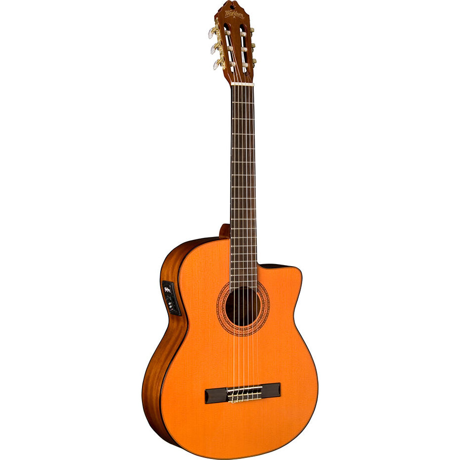 Washburn C5CE-A Classical  w/Pickup,Spruce Top, Catalpa Back & Sides