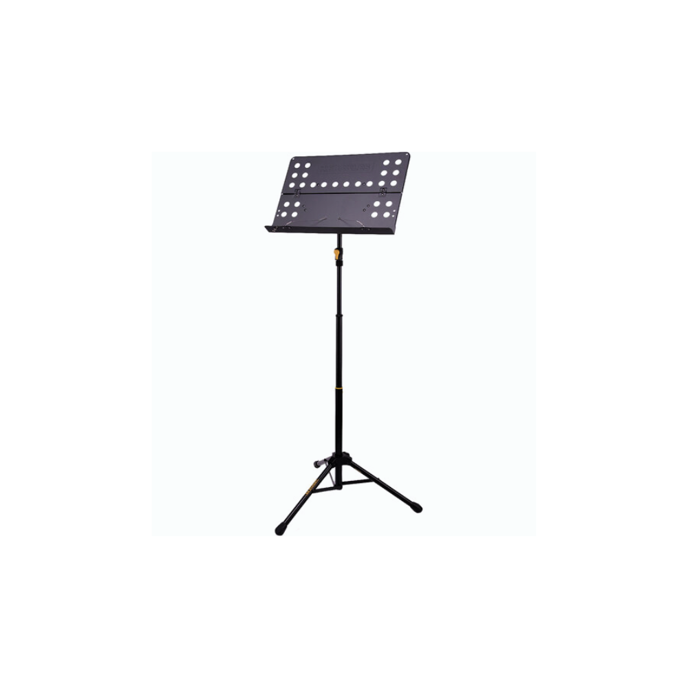 Hercules BS418BPLUS EZ Grip 3-Section Tripod Orchestra Stand w/ Perforated Foldable Desk