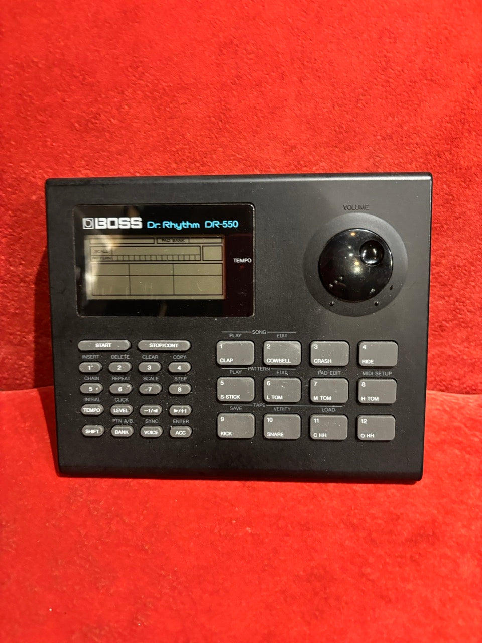Boss - DR 550 Dr Rhythm  Drum Machine ( Late 80's Early 90's V1) w/ Original User Guide & PS  - USED