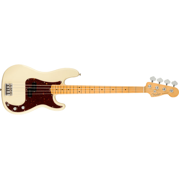 Fender American Professional II Precision Bass Maple Fingerboard Electric Bass Guitar - Olympic White