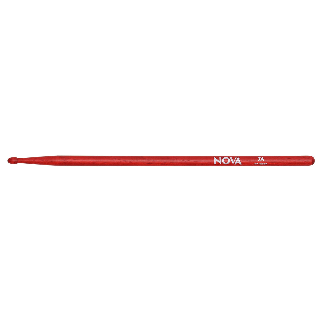 Vic Firth NOVA 7A Wood Tip Drum Stick - Red Stain