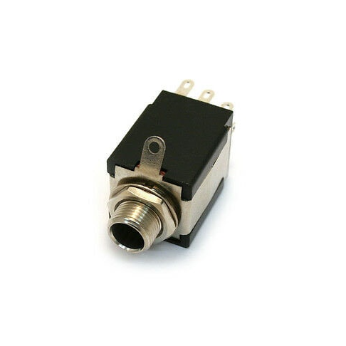 Fender 1/4” Jack Fishman Switch w/ Battery Switching Pin and Mounting Hardware