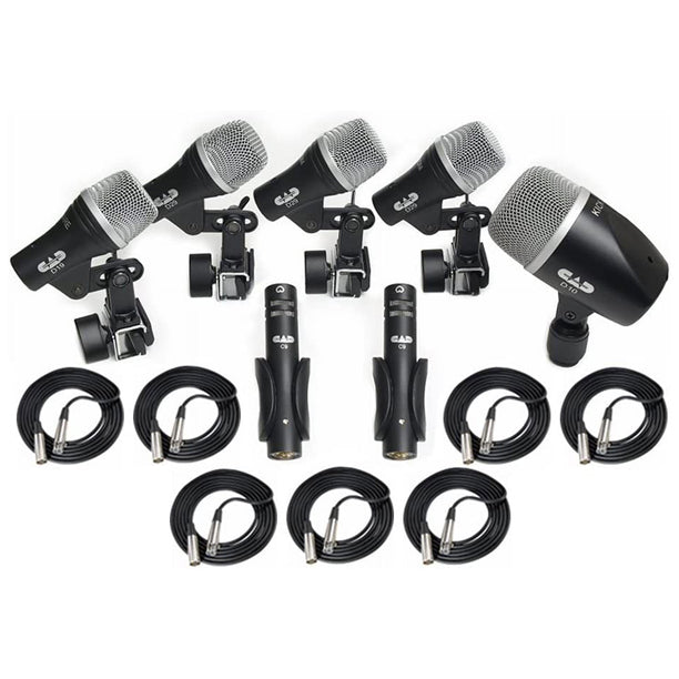 CAD Audio STAGE7 - 7-piece Drum Microphone Pack w/ Carry Bag (Used)