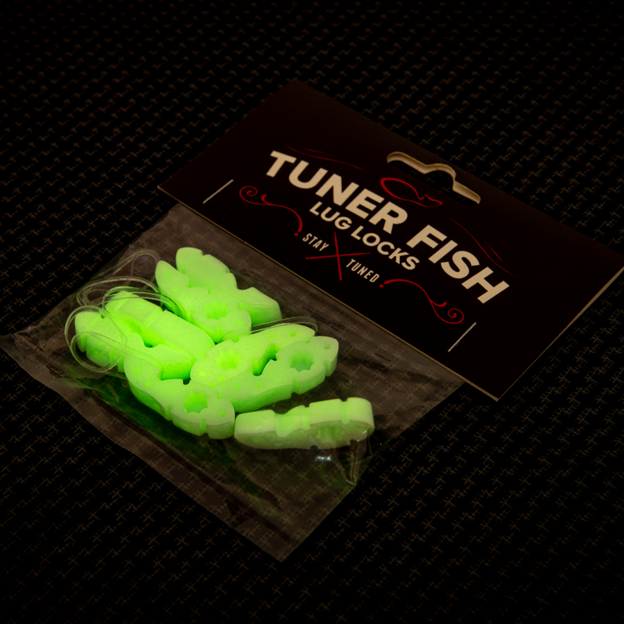 TFGTD8- Tuner Fish Lug Locks- Glow in the Dark 8 Pack