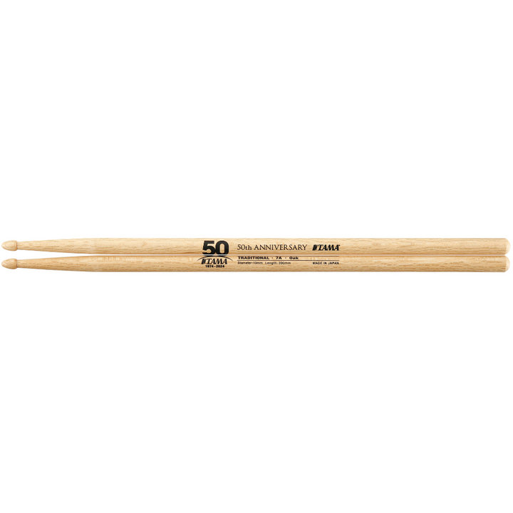 Tama 50th Anniversary Limited Edition Oak Drumsticks - 7A