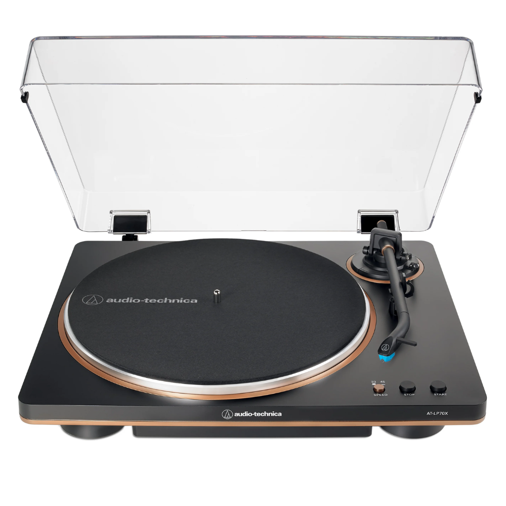 Audio-Technica AT-LP70X Belt-drive Turntable - Black/Bronze
