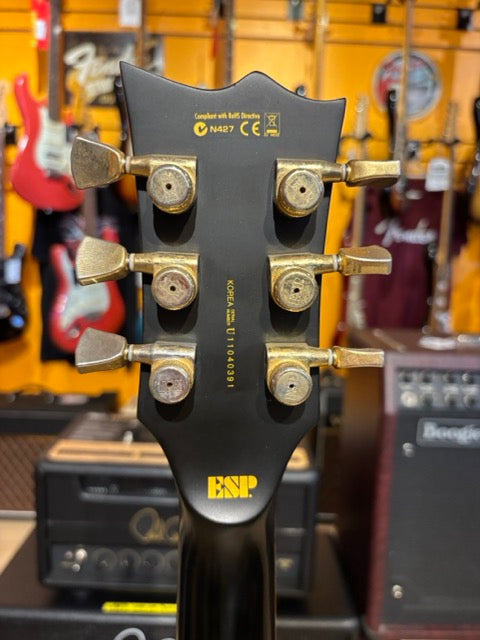 ESP-LTD  EC 1000 Deluxe  (Vintage Black - Gold HD  w/ Seymour Duncan 59 & JB ) - No Case Or Bag - USED