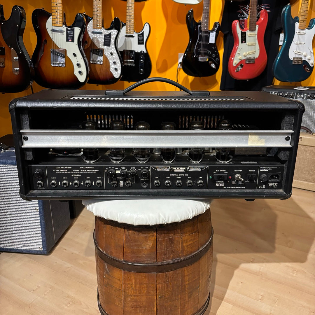 Mesa Boogie - Dual Rectifier SOLO-  100 Watt - 3 Channel Tube Head (Diamond Plate) - USED