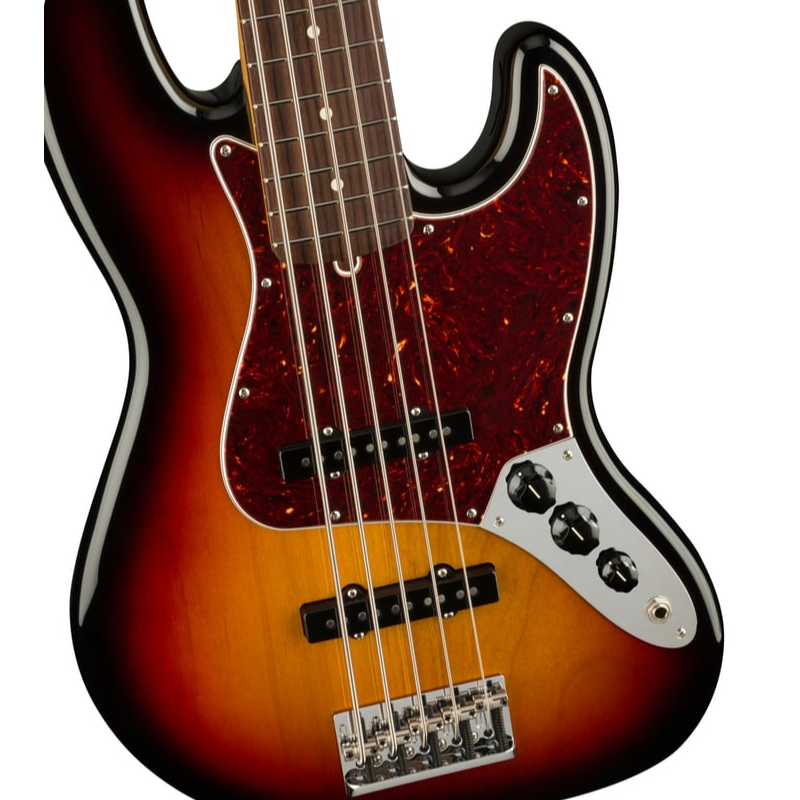 Fender American Professional II Jazz Bass V (3-Color Sunburst) Electric Bass Guitar