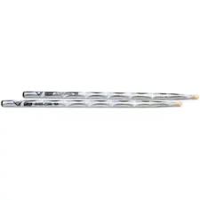 Vater VCS5AN - Color Wrap 5A Silver Optic Nylon Tip Drumsticks