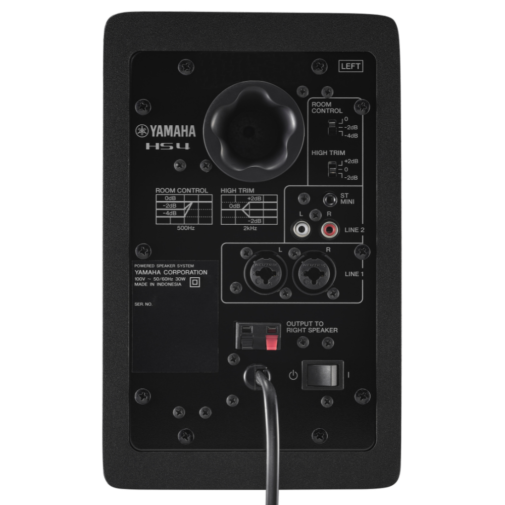 Yamaha HS4 Powered Studio Monitor (Pair) - Black