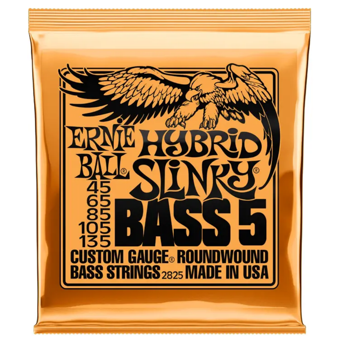 Ernie Ball 2825EB Slinky Electric 5-String Bass Strings - Hybrid Slinky (45-135)