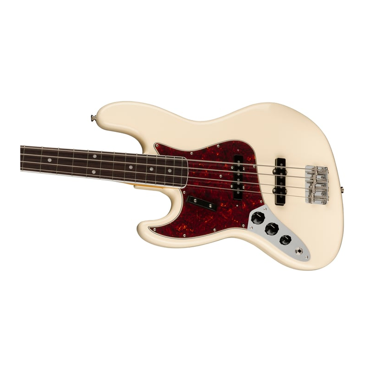 Fender American Vintage II '66 Jazz Bass (Olympic White)  Left-Handed Electric Bass Guitar