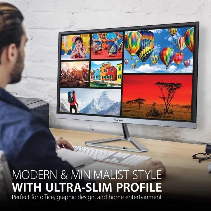 Viewsonic VX2776-SMHD 27" Ultra Slim IPS Monitor  Full HD 1080p, HDMI, DisplayPort, VGA, Dual Speakers