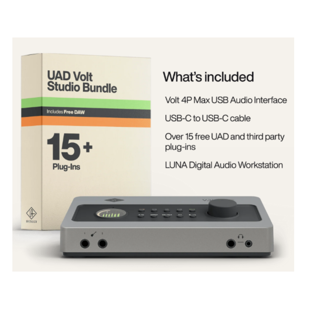Universal Audio Volt 4P Max 12-in / 6-out USB Audio Interface with Onboard Tone Shaping and Compression