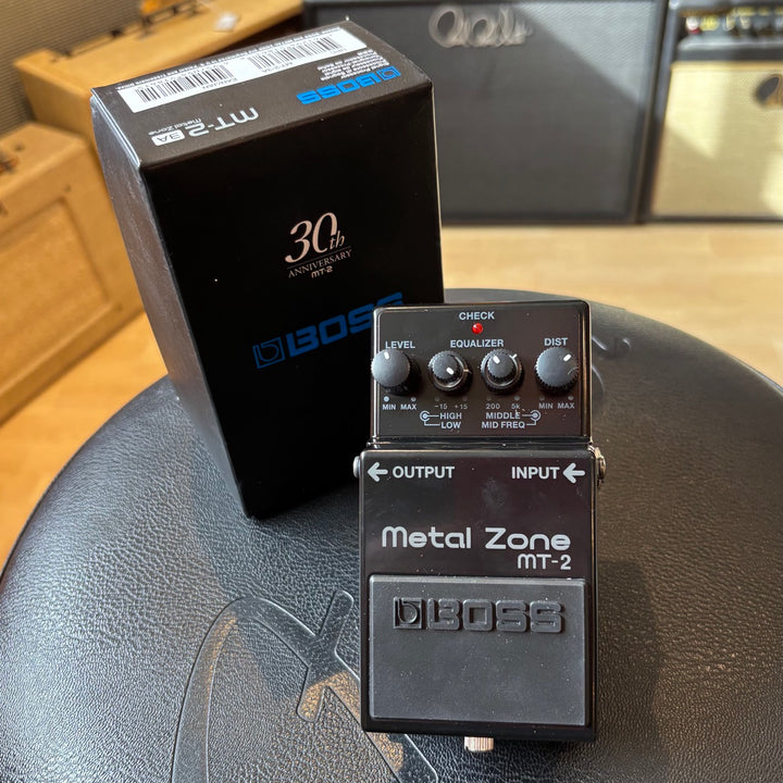 Boss - MT-2 (3A) 30th Anniversary Edition metal Zone w/ Box & MT2 User Guide - USED