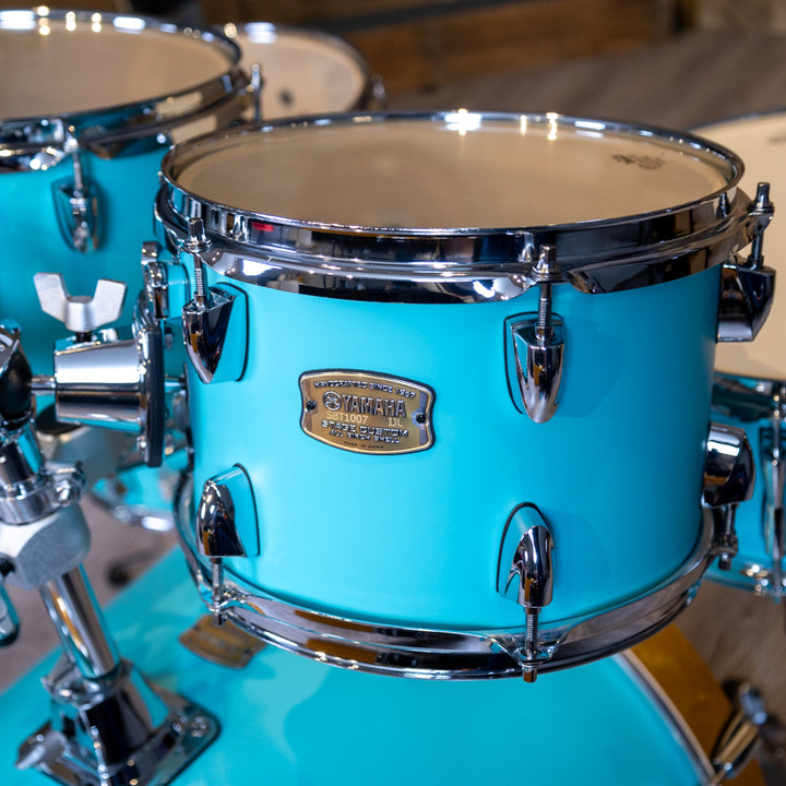 Yamaha SBX0F56-  Stage Custom Birch 5-Piece Shell Pack w/ hardware (10x7, 12x8, 14x13ft, 14x5.5, 20x17,  HW680W) - MSG Matte Surf Green