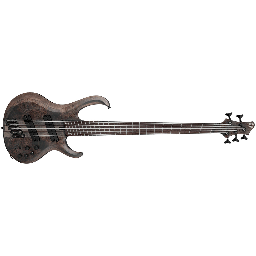 Ibanez BTB805MSTGF BTB Bass Workshop 5-String Electric Bass w/Case Multi scale - Transparent Gray Flat