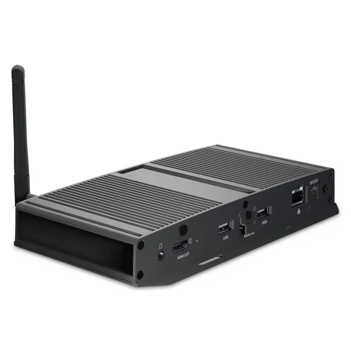 ViewSonic NMP599-W-2  4K UHD Network Media Player, Android 12, Gigabit LAN, PoE, Wi-Fi, HDMI 2.0 out, USB x2, Micro SD, Audio out, CMS license, Black