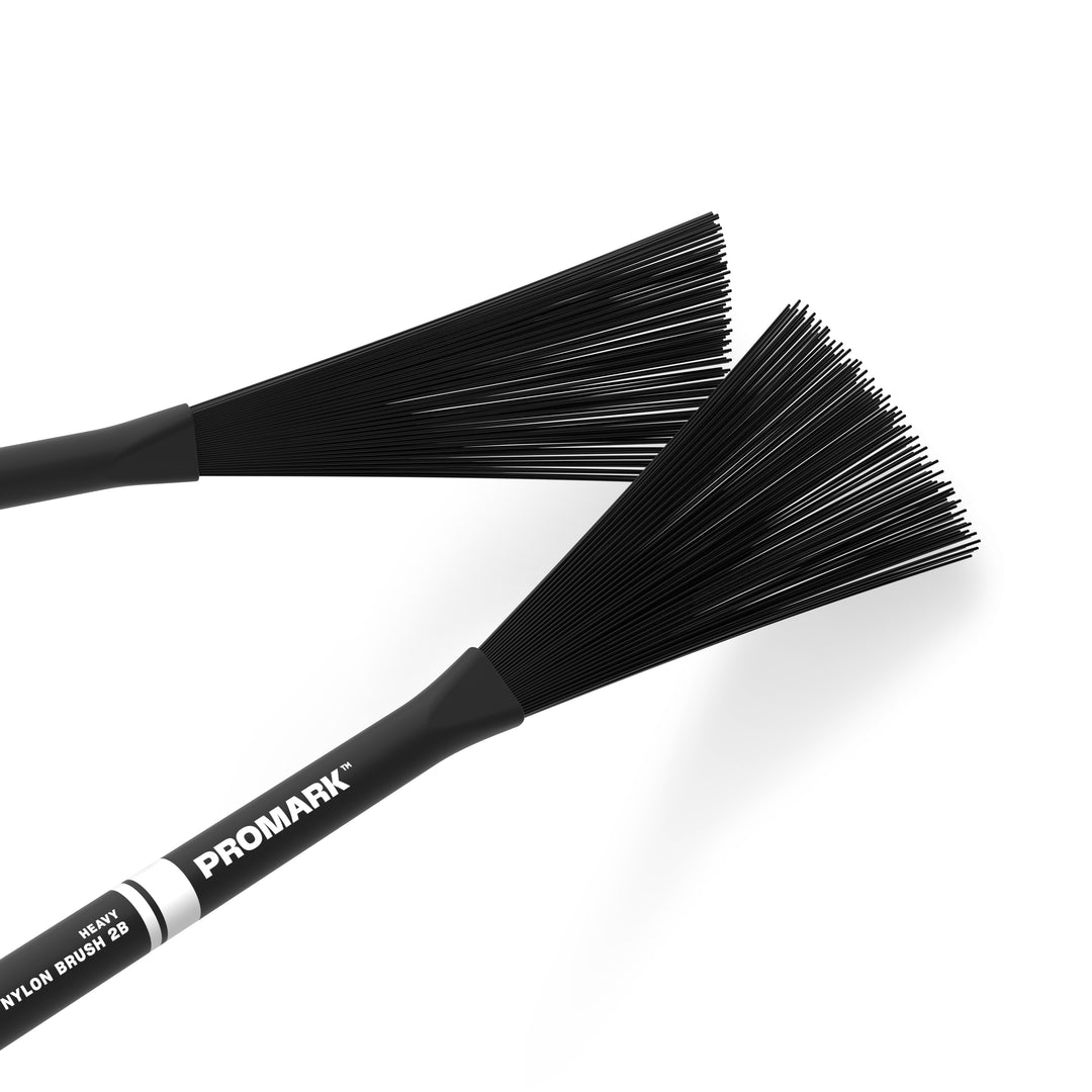 Promark PMNB2B Heavy Nylon Brushes 2B - Black