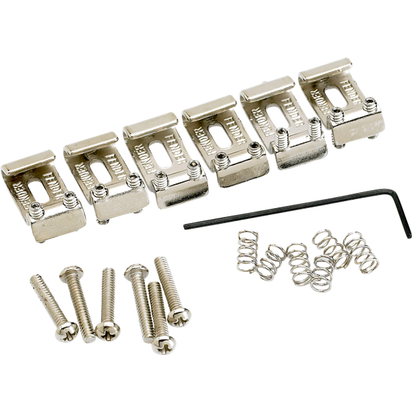Fender American Vintage Stratocaster Bridge Saddles (6) - Nickel