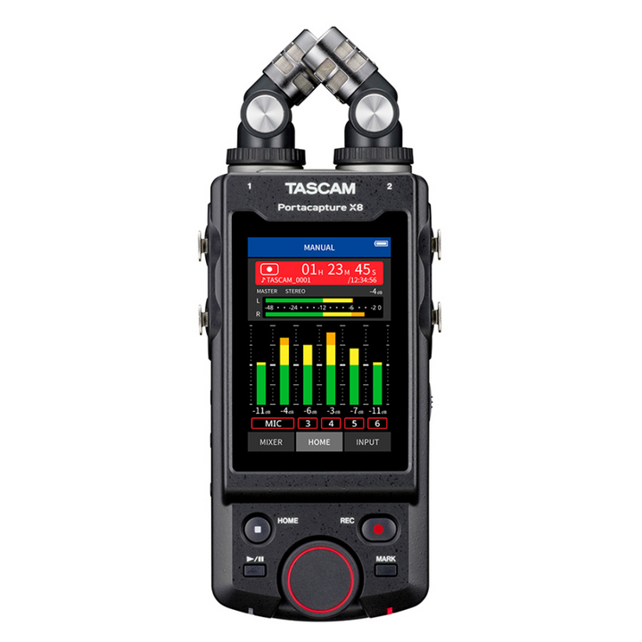 Tascam Portacapture X8 6-Input / 6-Track Handheld Adaptive Multitrack Recorder