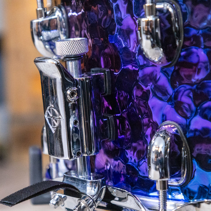 Dixon PDSCST654PTS Cornerstone 6.5 x 14 Hammered Steel Snare - Purple