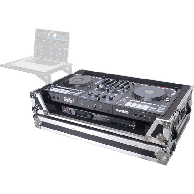 ProX XS-RANEFOUR W ATA Flight Style Road Case For RANE Four DJ Controller w/ 1U Rack Space & Wheels