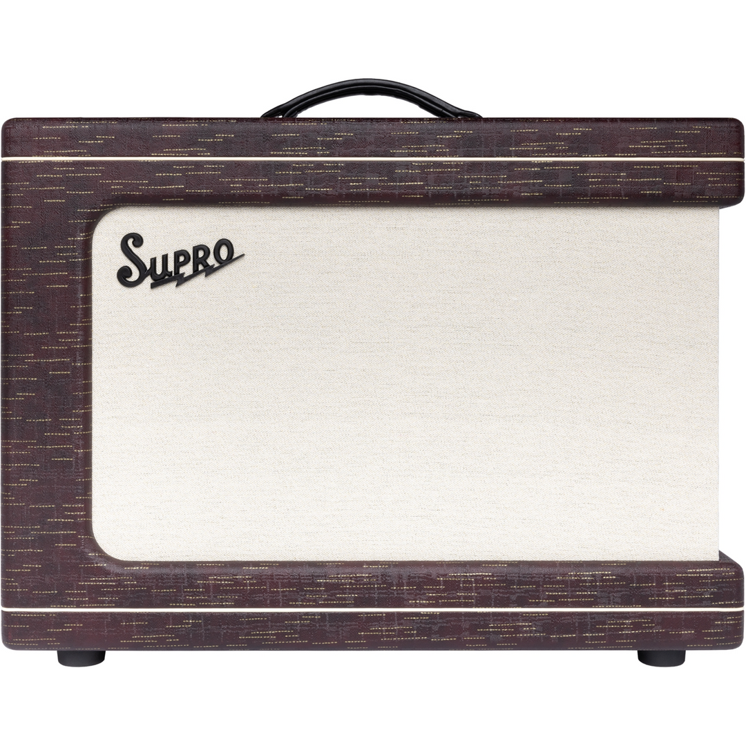 Supro 1630RCBUR Ambassador Custom 2 x 10-inch 50-watt Tube Combo Amplifier - Burgundy
