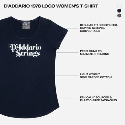 D'Addario ATD230314  Tee Wos 1978 -  COAL XL
