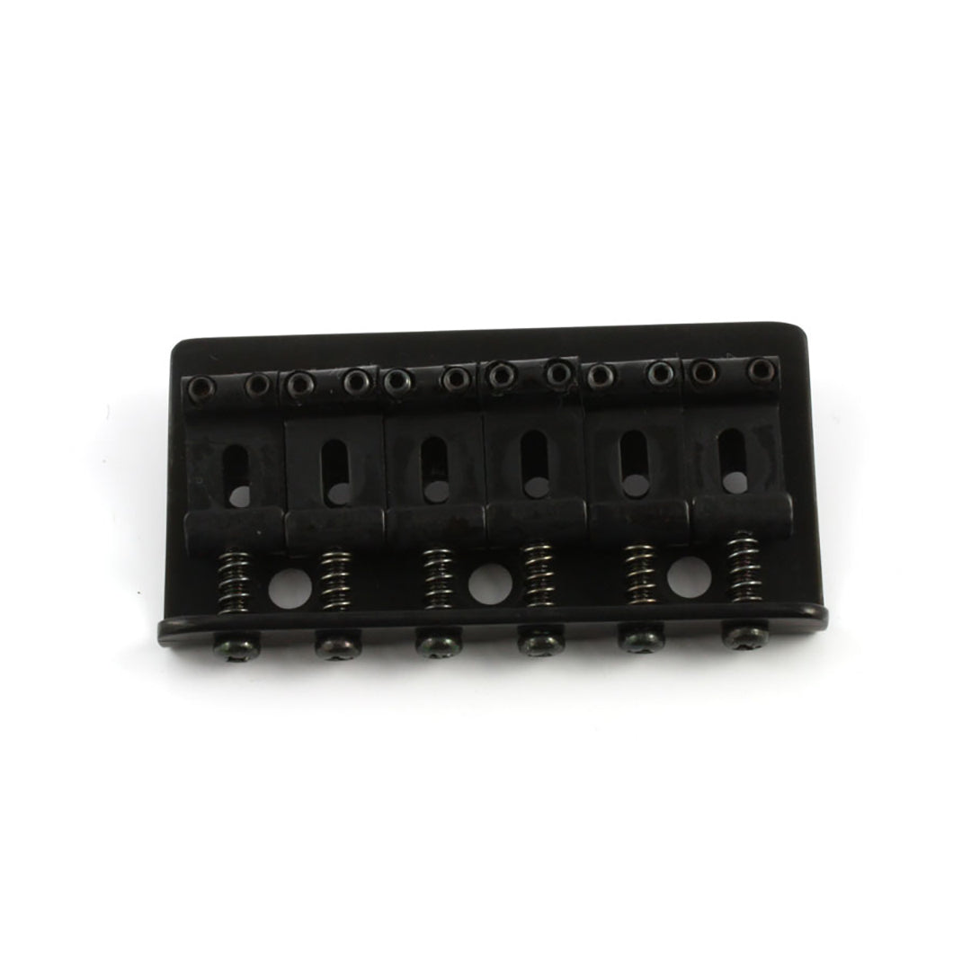 Allparts SB-0100 Non-Tremolo Steel Bridge for Strat Black