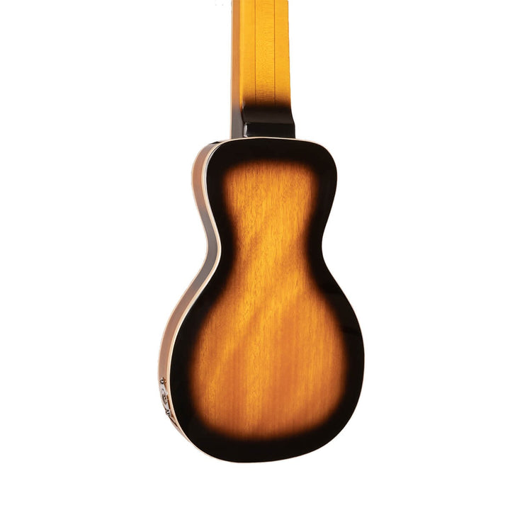 The Gold Tone LS-8 evokes the Oahu Tonemaster, one of the most revered lap steels of the 1950s. Our version is so close to the original that owners of Oahu instruments buy LS-8 pickups and hardware from us for use in the restoration of their prized guitars. The LS-8 is set up for F6 tuning (DFACDFAC) but other tunings can be accommodated by installing strings that are gauged for those tunings.