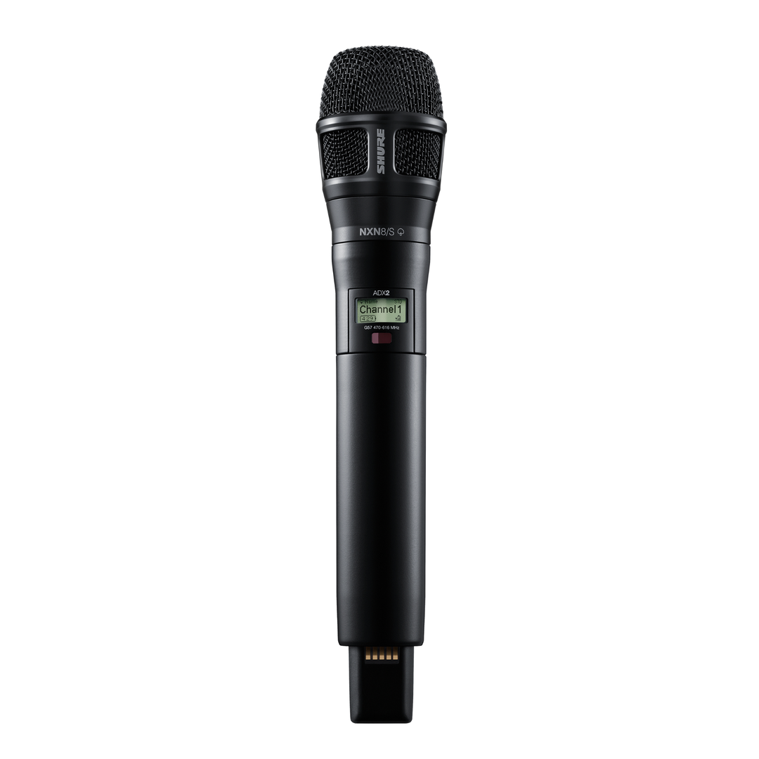 Shure ADX2/N8SB-G57 ADX2 Handheld Transmitter w/ Nexadyne 8/S Supercardioid Dynamic Microphone - Black Finish