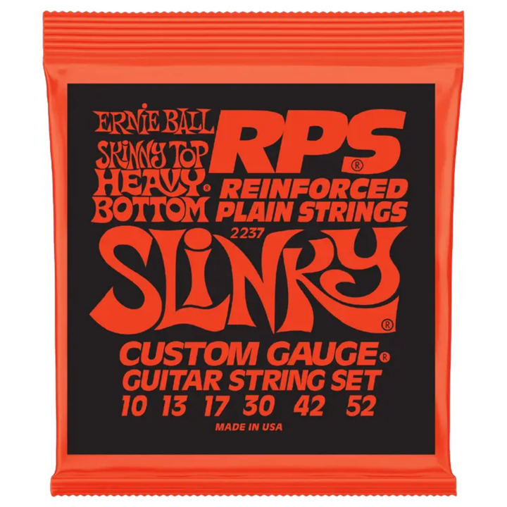 Ernie Ball 2237EB RPS Slinky Reinforced Plain Strings - Skinny Top/Heavy Bottom Slinky (10-52)