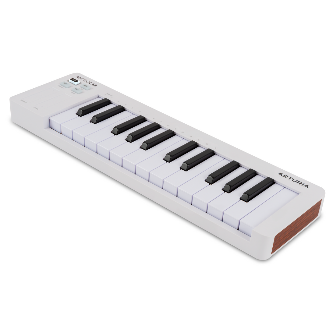 Arturia MICROLABMK3WH MICROLAB MK3 25-Key Microlab MK3  Universal MIDI Controller  - White