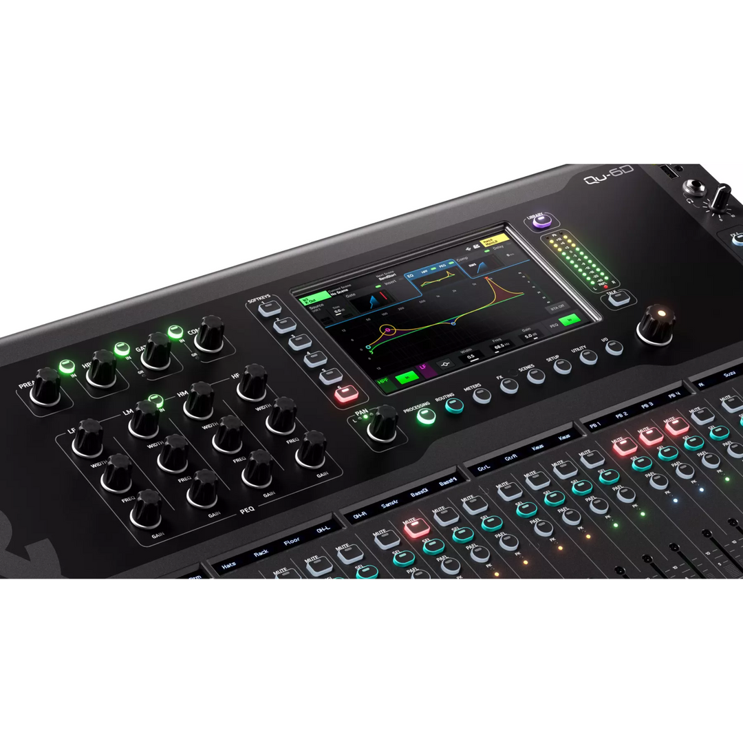 Allen & Heath Qu-6D 36-Channel / 12-Bus Digital Mixer with 24+1 Motorized Faders