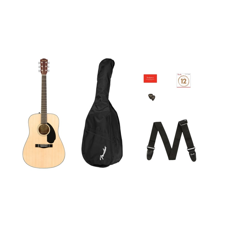 Fender CD-60S Dreadnought Pack V2, Natural (Natural)