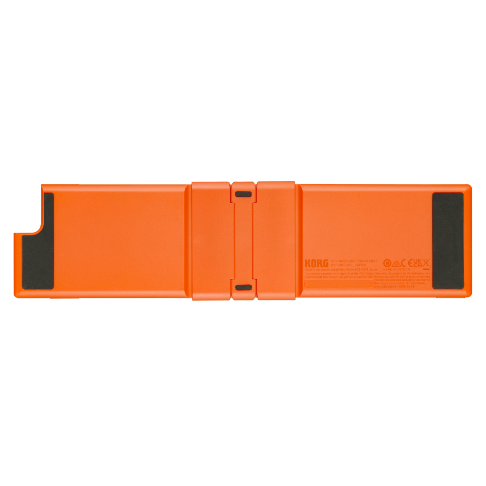 Korg NANOKEYFDLO Foldable pocket size MIDI Keyboard - Lava Orange