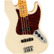 Fender American Professional II Jazz Bass Maple Fingerboard Electric Bass Guitar - Olympic White