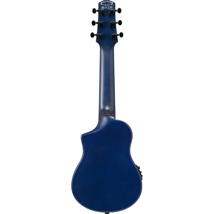 Ibanez Acoustic Guitar With Bag - Transparent Blue Sunburst Open Pore