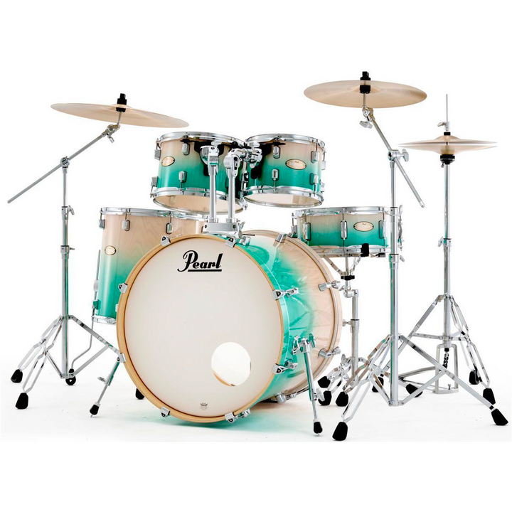 Pearl Decade Maple Artisan 5-Piece Shell Pack (22,10,12,16,SD) - White Beach Pine Fade