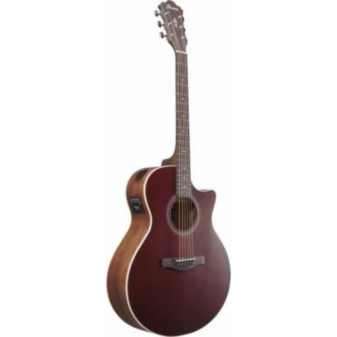 Ibanez AE100 Acoustic-Electric Guitar - Burgundy Flat